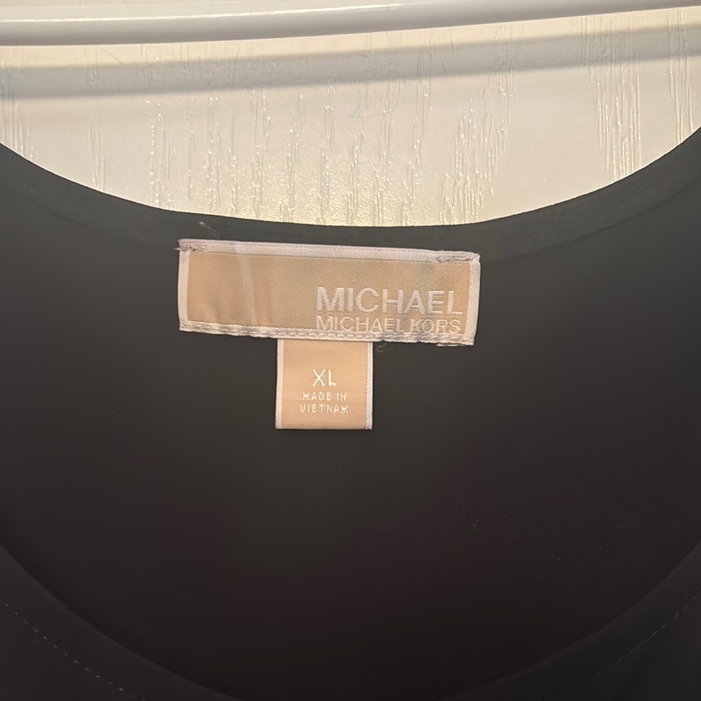 Michael Kors Black Cold Shoulder Dress Women’s XL - Picture 2 of 5